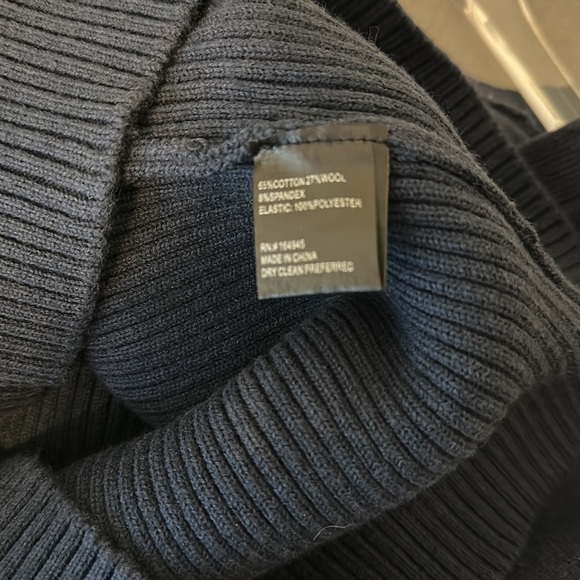 TOCCIN NY FELICITY WOOL BLEND SWEATER DRESS IN MIDNIGHT - Picture 7 of 7